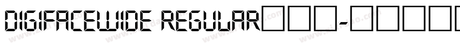 DigifaceWide Regular手机版字体转换